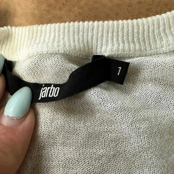 Jarbo Cream Color Cardigan Women’s Size 1 (Small) Flawed - Picture 6 of 10